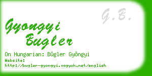 gyongyi bugler business card
