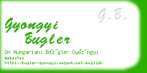 gyongyi bugler business card